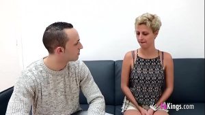 blonde babe meets a guy from english open sexy